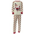 thumbnail image 1 of Family Matching Christmas Pajamas Sets Long Sleeve Santa Claus Print Tops + Xmas Socks Print Pants, 1 of 9