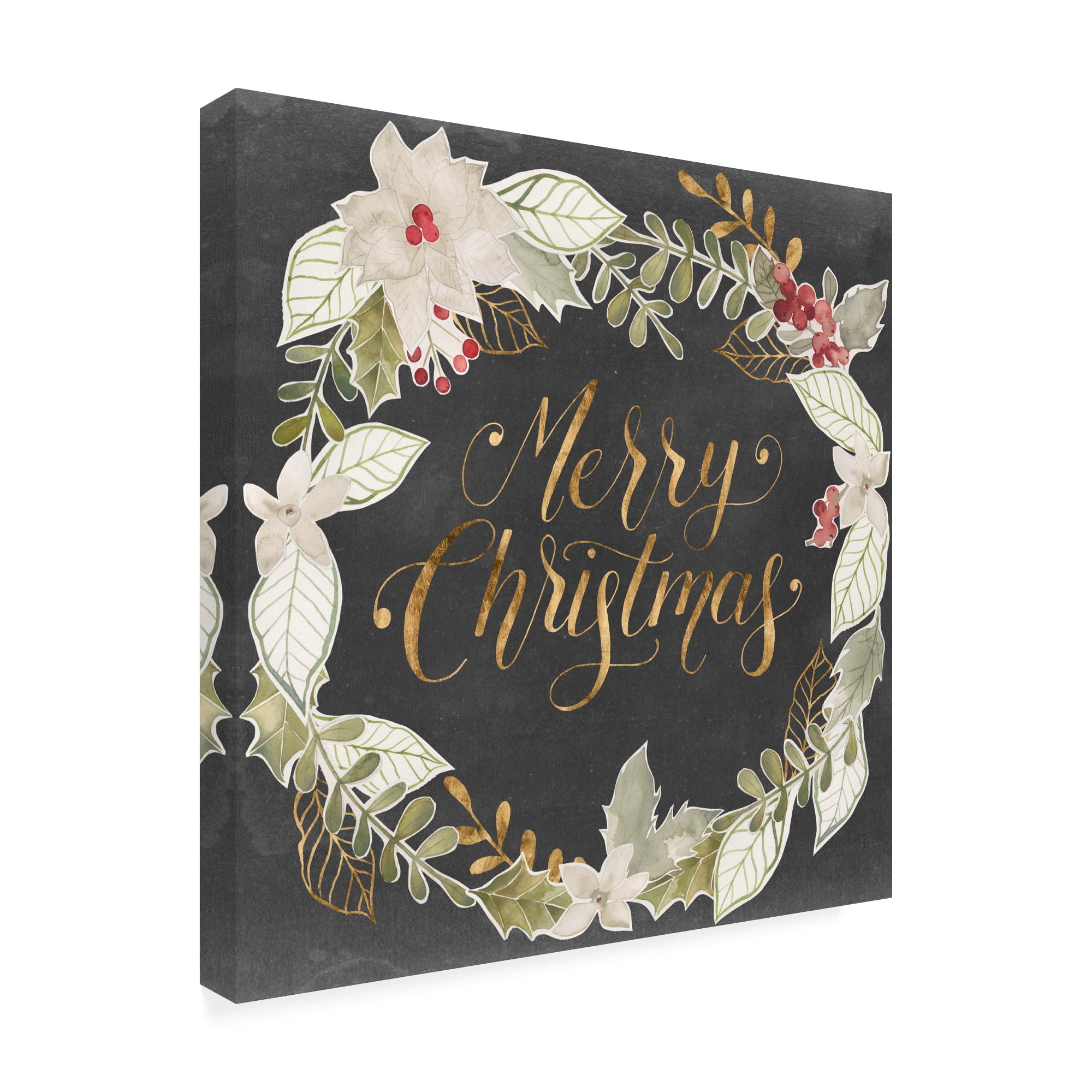 Trademark Fine Art 'Gilded Christmas I' Canvas Art by Grace Popp