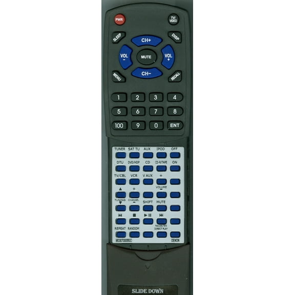 Replacement Remote for DENON 963307000550D, RT963307000550D, RC1108