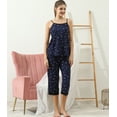 thumbnail image 4 of Doublju Women's Sleeveless Lace Top Capri Pajama 2 Pcs Set (Plus Size Available), 4 of 5