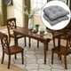 thumbnail image 5 of ín de asiento de mimbre para silla con mechones, 19 "x 19", para oficina , para coche, para exteriores / interiores, para muebles de patio, Gris claro BLESIY cojines de asiento, 5 of 8