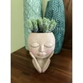 thumbnail image 3 of Dreaming Girl Planter Vase - Succulent flower pot, 3 of 10