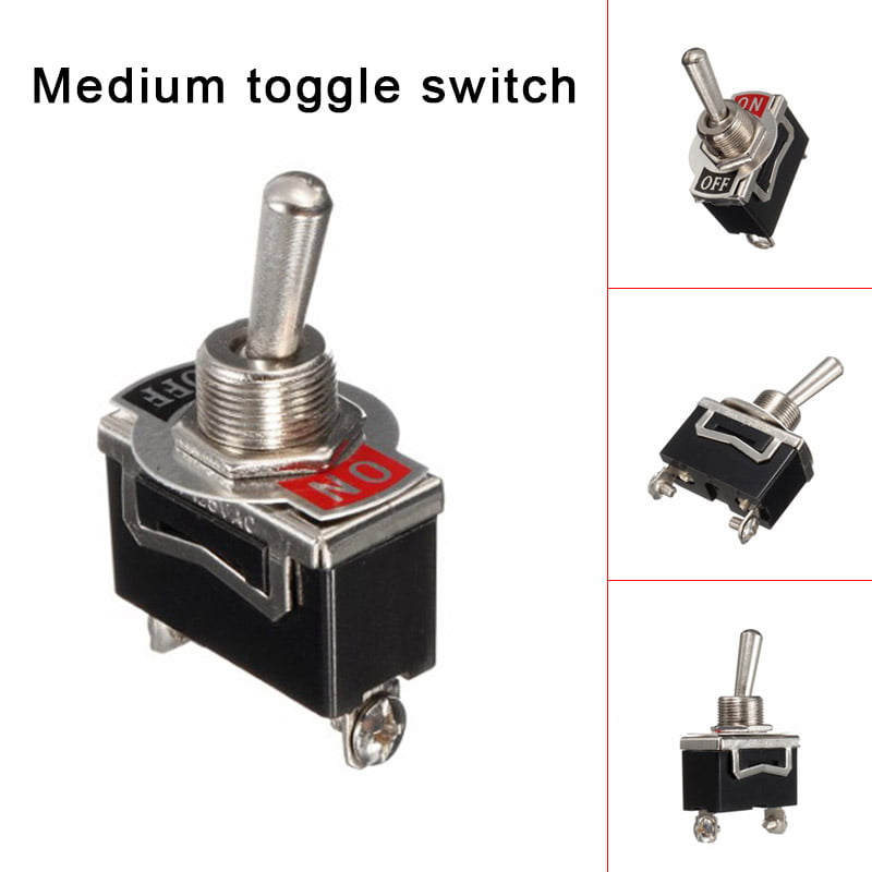 Toggle Switch Heavy Duty 20A 125V SPST 2 Terminal ON/OFF Car Waterproof Boot ATV 