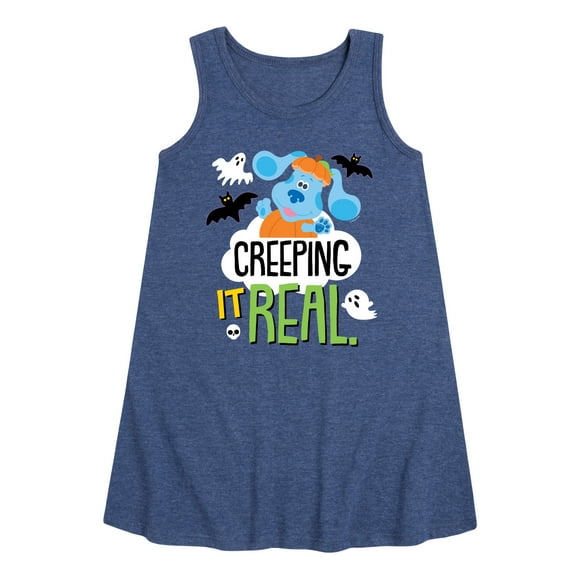 Blue's Clues - Creeping It Real - Toddler and Youth Girls A-line Dress