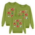 thumbnail image 1 of Fgnfyis Dad Funny Christmas Prints Sweatshirts for Family Long Sleeve Xmas Cute Pullover Family Christmas Pajamas Matching Outfit for Men Green_002 S, 1 of 5