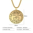 thumbnail image 7 of Brave Warrior Talisman Pendant Necklace Solomon Amulet Stainless Steel Jewelry, 7 of 7