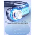 thumbnail image 3 of Ventilador de cuello portátil recargable 360° de 3 velocidades azul, 3 of 7