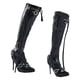 thumbnail image 2 of Figuras de acción 1:6, botas altas, botas de tacón alto para muñeca de 12, zapatos de muñeca con articulación esférica, botas para cuerpo femenino negro, 2 of 8