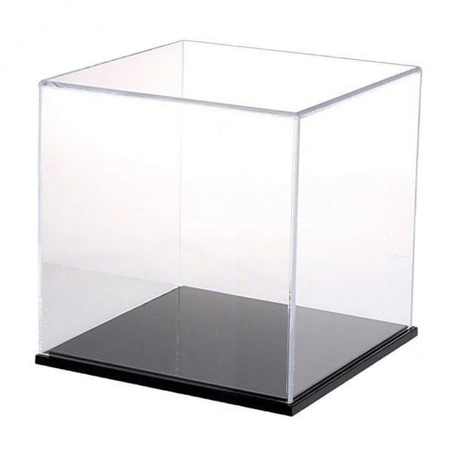 Caja De Exhibición De Juguete De Acrílico Transparente 2xModern Caja A Prueba De Polvo Herramienta 18x18x18cm Sunnimix Vitrina de acrílico