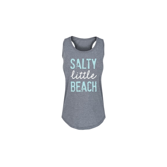Instant Message - Salty Little Beach Graphic Racerback Tank