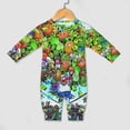 thumbnail image 4 of Plants Vs Zombies Baby Long Sleeve Footless, Infant Playsuit Romper Jumpsuits for Boys Girls, 4 of 8