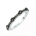 thumbnail image 2 of Sterling Silver with Genuine Champagne Diamond Stackable Band Ring, 2 of 3