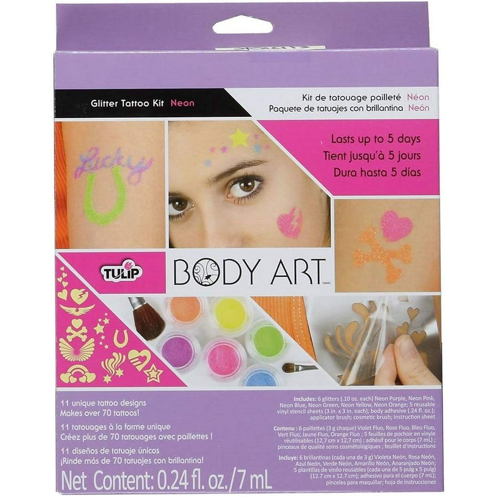 Tulip Body Art Glitter Kit, Neon NEW