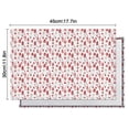 thumbnail image 5 of Red Christmas House and Tree Pattern Summer Placemats Table Placemats Set Of 6-Linen Kitchen Washable Placemats Table Mats 11.8"x17.7" Non-Slip Heat Resistant, 5 of 5