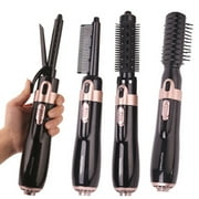 Hair Dryer Brush, 4 in 1 Hot Air Brush Hair Blow Dryer Brushes Set, Hair Curler & Hair Dryer Brush Negative Ion Blow Dryer Brush in One for Travel Salon