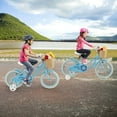 thumbnail image 4 of Prorider Vélo pour Enfant 14 Pouces avec Roues Stabilisatrices Guidon et Selle Ajustables Frein à Main Bleu, 4 of 10