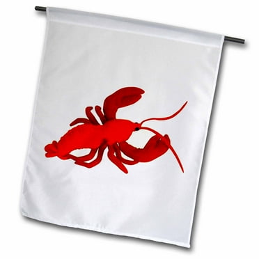 3dRose Lobster - Garden Flag, 12 by 18-inch