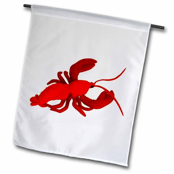 3dRose, Lobster, 12 x 18 inch Garden Flag