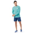 thumbnail image 3 of Fish N Vibe Men's Long Sleeve Performance Fishing Graphic Tee, Aqua Saltwater Trio, XL, 3 of 8
