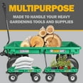 thumbnail image 3 of Millside Industries M98 03548FF 20 x 38 in. Green Garden Wagon with Flat Free Tires, 3 of 5