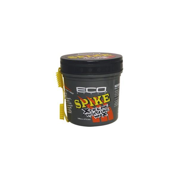 Eco Style Spike Xtreme Holding Wax W/ Comb Clear 16oz