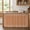 Orange, variant on Gray Solid Color Small Cabinet Curtains 10"W x 11"L, Modern Dotted Borders Minimalist Sink Skirt Dust-Proof Short Curtain for Bathroom Vanity Storage Cubby Desk, Self Adhesive Privacy Drapes