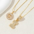 thumbnail image 2 of Xihbxyly Collares con Letras Iniciales, Juego de Joyas con Colgante Personalizable, Detalles de Piedras Brillantes, Longitud Ajustable para Mayor Comodidad, para Uso Diario o Ocasiones Especiales, Re, 2 of 2