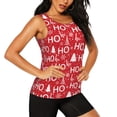 thumbnail image 2 of Balery Christmas Hohoho Camiseta sin mangas estampada ligera para mujer, tops de entrenamiento sin mangas, camisetas de yoga transpirables de secado rápido.-XX-Large, 2 of 7