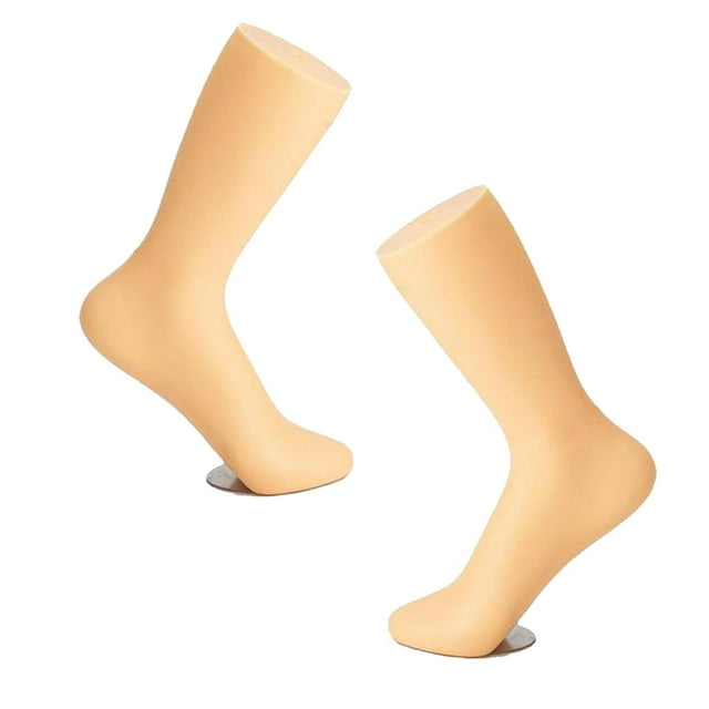 2x Pies De Maniquí Adulto Femenino De Pie Realista Para Calcetines Tobilleros De Cadena Sunnimix pie de maniquí