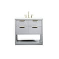 thumbnail image 3 of 36 inch single bathroom vanity in grey, 3 of 8