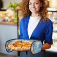 thumbnail image 6 of Yayeee Double Oven Mitt Kitchen Heat Resistant Baking 35" x7" Quilted Glove, Crystal Ocean, 6 of 6