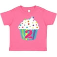 thumbnail image 3 of Inktastic 2nd Birthday Cupcake Boys or Girls Toddler T-Shirt, 3 of 5