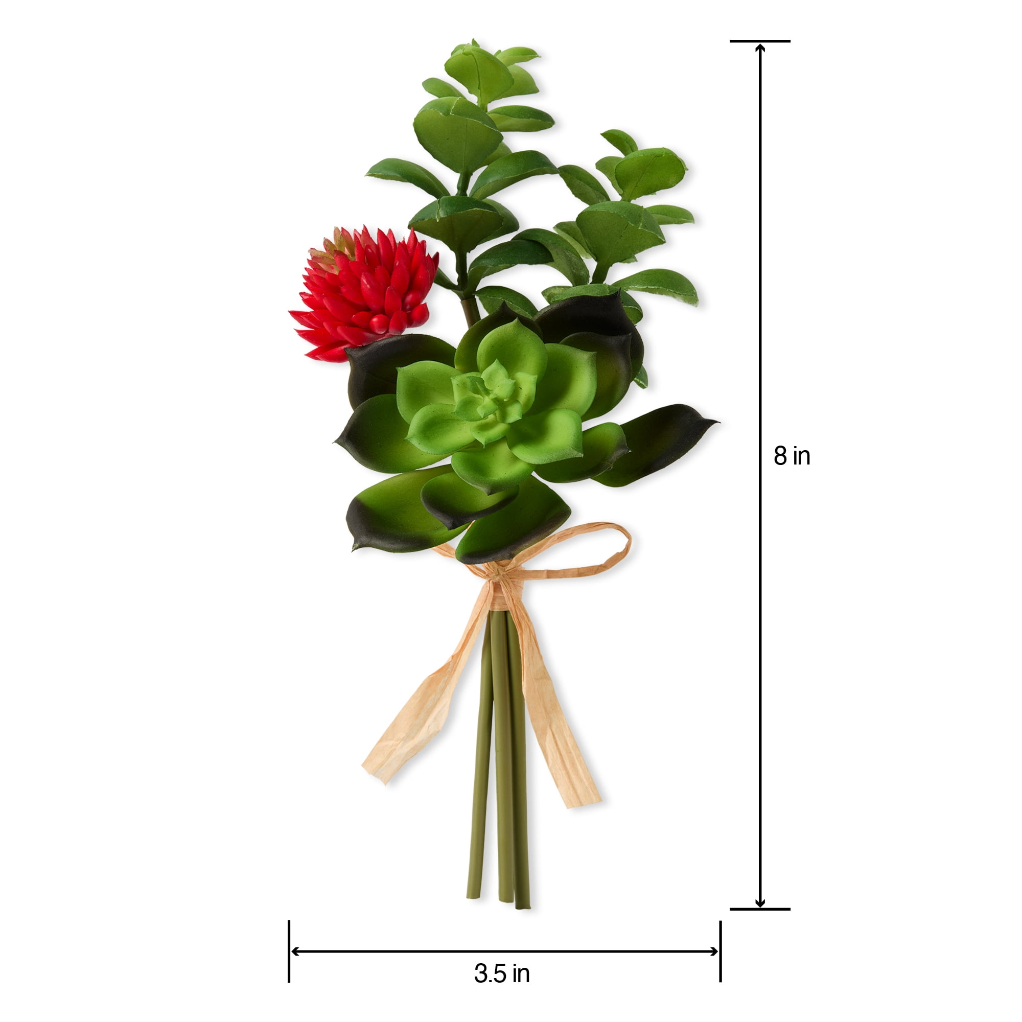 Mainstays Artificial Bundle Green/Orange Puff
