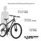 thumbnail image 4 of Bicicleta De Montaña Rodada 29 Frenos De Disco Marco De Acero 21v Ciclismo Xtreme Life negro, 4 of 7