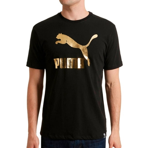 PUMA - Puma Archive Life Men's Fashion T-Shirt Black/Gold 836990-36 ...