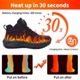 thumbnail image 5 of Heated Sneakers for Men and Women,Electric Foot Warmer,Winter Snow Boots,3 Adjustable Temperature,Unisex Heating Sports Shoes for Hiking Skiing (Women), 5 of 7