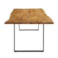 thumbnail image 3 of 96 Inch Dining Table, Black Natural, Wood, Rectangular, Kitchen Cafe Bistro Hospitality Restaurant, Modern Contemporary HB35902, 3 of 13