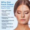 thumbnail image 4 of Toallas faciales desechables LÈVORA extra grandes para pieles sensibles, 4 of 8