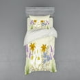 thumbnail image 1 of Ambesonne Floral Bedding Set 3 Pcs, Blooming Spring Wildflowers, Twin XL, Eggshell and Multicolor, 1 of 3
