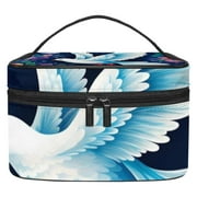 Peace Dove Pattern Relavel Cosmetic Tote Bags,Printed Design Large Capacity Makeup Bag Makeup Organizer, Travel Cosmetic Pouch, Toiletry Case Handbag for Daily Use
