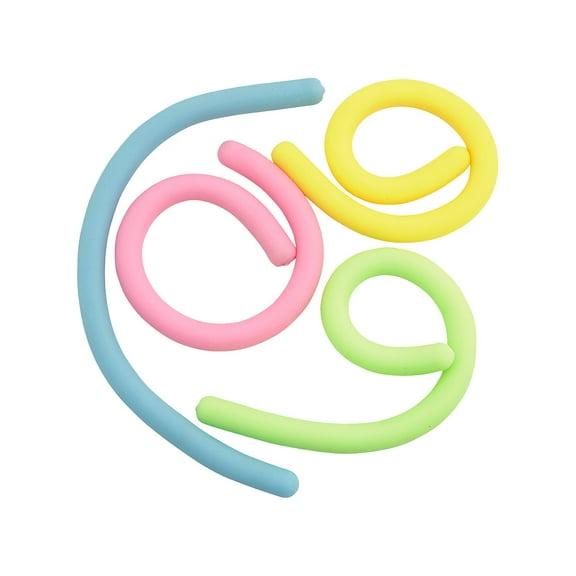 Fun Express 11 1/2" Pastel Colors Stretchy Rubber Fidget Strings - 12 Pieces