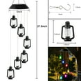 thumbnail image 2 of Solar Lantern Wind Chime, LED Lantern Wind Chime, Color Changing Hanging Lantern Light for Home Party Yard Garden Decoration, 2 of 8