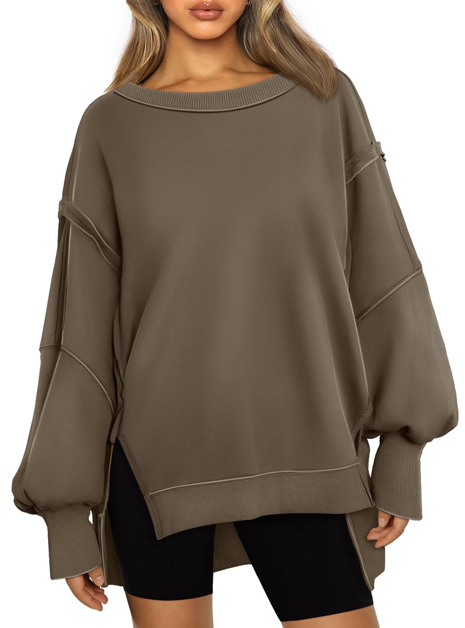 SUNBS Women's Oversized Crewneck Sweatshirt photo 1