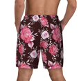 thumbnail image 4 of Goofa Rose Flowers Printed Men's Swim Trunks Board Shorts Quick Dry Mens Swimming Trunks with Compression Liner,Breathable Fit Hawaii Beach Shorts-X-Large, 4 of 9