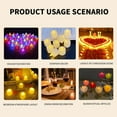 thumbnail image 5 of Bxaolu Tea Lights, Flameless LED Candle Lights, Battery Operated Tea Lights for Weddings, Parties, Halloween, Christmas, Home Decoration (Black, 12), 5 of 9