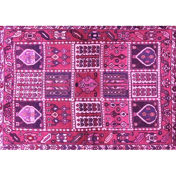Ahgly Company Indoor Rectangle Persian Pink Traditional Area Rugs, 8' x 12'