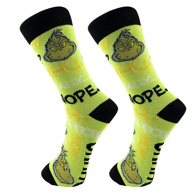 Calcetines Monstruo Cálidos Dibujos Animados Creativos Cómodos Suministros para Fiestas (R) Verde