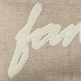 thumbnail image 6 of Tan Family Felt Applique Burlap Throw Pillow, 6 of 9