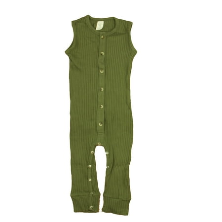 

Pre-owned Kate Quinn Organics Boys Olive Romper size: 18-24 Months