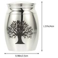 thumbnail image 2 of 1 Pce Conteneur de Cendres d'Os Funéraire en Acier Inoxydable Mini Pot Cendre d'Animal, 2 of 3